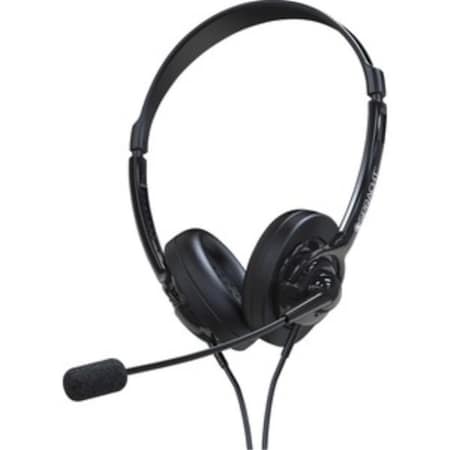 Virtual ZUM Stereo Wired Binaural Universal Headset, Black VI3193671